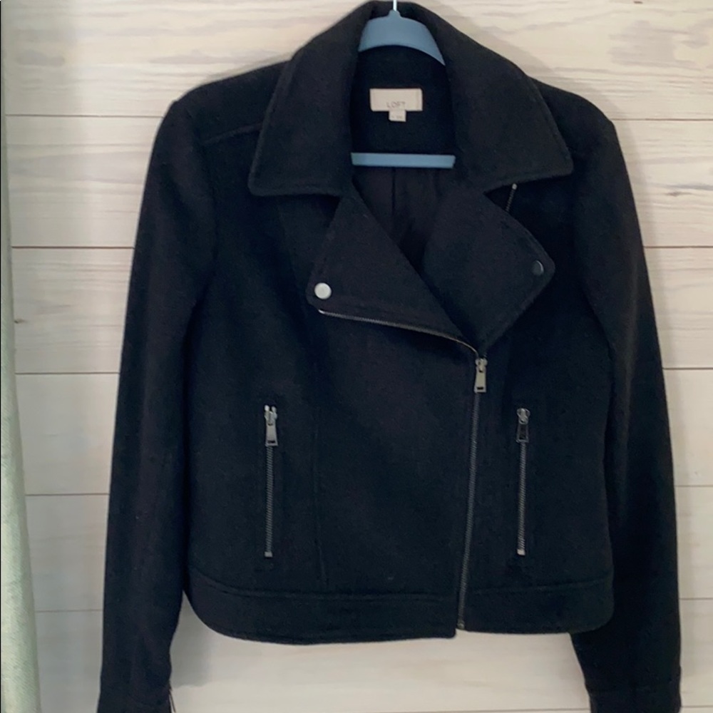 Fleece & Wool moto jacket